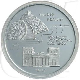 China 1995 München-Panda Silber 31,10g (1oz) OVP mit Kassette Münzen-Wertseite