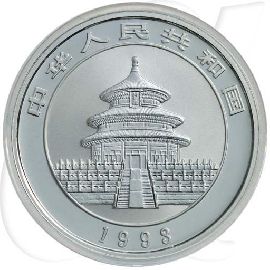 China Panda 1993 BU 5 Yuan 15,55g (1/2oz) Silber