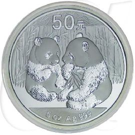 China Panda 2009 50 Yuan Silber Münzen-Bildseite
