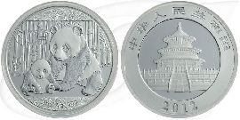 China 10 Yuan 2012 BU Panda 31,10g (1oz) Silber fein Münze Vorderseite und Rückseite zusammen