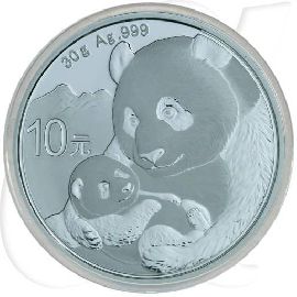 China Panda 2019 Silber Münzen-Bildseite