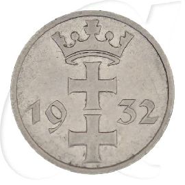 Danzig 1 Gulden 1932 ss+ Wappen