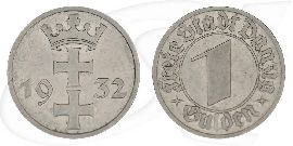 Danzig 1 Gulden 1932 ss+ Wappen