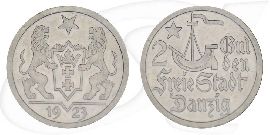 Danzig 2 Gulden 1923 vz Kogge