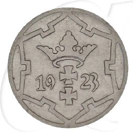 Danzig 5 Pfennig 1923 ss Wappen