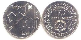 DDR 10 Mark 1. Mai 1990 st