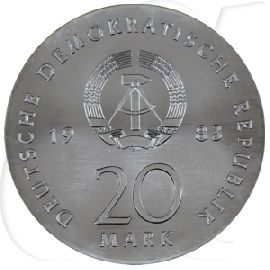 DDR 20 Mark 1983 A vz-st Martin Luther