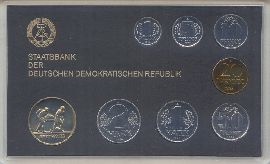 DDR Kursmünzensatz Mini 1984 st mit Medaille Erzträger