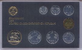 DDR Kursmünzensatz Mini 1986 st OVP mit Medaille Schmelzen