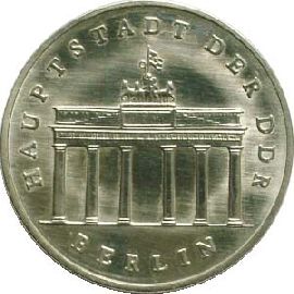 DDR 5 Mark Brandenburger Tor 1971 st