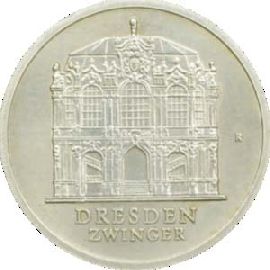 DDR 5 Mark Dresdener Zwinger 1985 prfr.