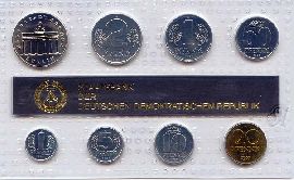 Kursmünzensatz DDR 1987 stempelglanz in Folie OVP