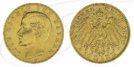 Deutschland Bayern 10 Mark Gold 1890 ss+ Otto