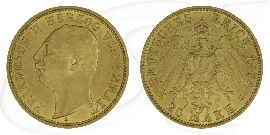 Deutschland Anhalt 20 Mark Gold 1904 vz+ Friedrich II.