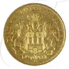 Deutschland Hamburg 20 Mark Gold 1877 ss-vz Wappen