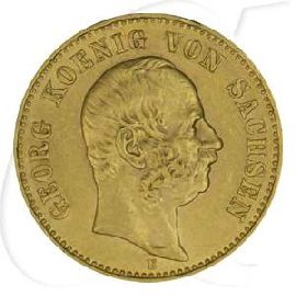 Deutschland Sachsen 20 Mark Gold 1903 E vz Georg