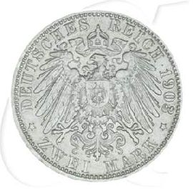 Deutschland Bayern 2 Mark 1903 ss Otto