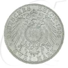 Deutschland Bremen 2 Mark 1904 st Wappen