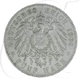 Deutschland Bremen 5 Mark 1906 vz Wappen