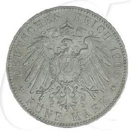 Deutschland Bremen 5 Mark 1906 vz-st Wappen