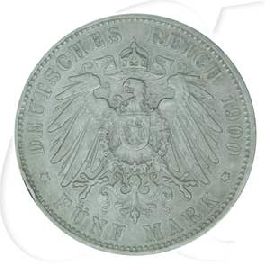 Deutschland Hamburg 5 Mark 1900 ss RF