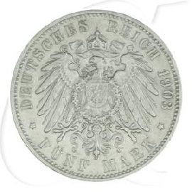 Deutschland Hamburg 5 Mark 1903 ss
