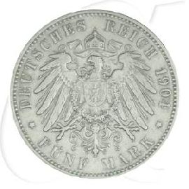 Deutschland Hamburg 5 Mark 1904 ss