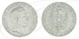 Kaiserreich - Hessen 5 Mark 1876 H fast ss Großherzog Ludwig III.