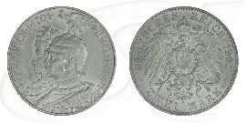 Deutschland Preussen 2 Mark 1901 vz 200 Jahre Königreich