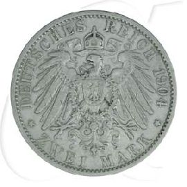 Deutschland Preussen 2 Mark 1904 ss Wilhelm II.