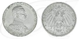 Deutschland Preussen 3 Mark 1913 vz Wilhelm II. Regierungsjubiläum