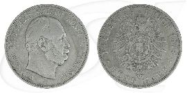 Deutschland Preussen 5 Mark 1874 A ss Wilhelm I.