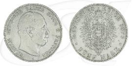 Deutschland Preussen 5 Mark 1876 A ss Wilhelm I.