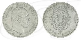 Deutschland Preussen 5 Mark 1876 B fast ss Wilhelm I.