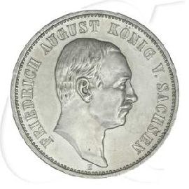 Deutschland Sachsen 3 Mark 1911 vz+ Friedrich August