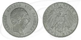 Deutschland Sachsen 2 Mark 1902 vz-st Albert Tod