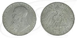 Deutschland Sachsen-Meiningen 2 Mark 1913 vz Herzog Georg II.