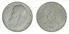 Deutschland Sachsen-Meiningen 2 Mark 1915 vz-st Herzog Georg II. Tod