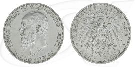 Deutschland Schaumburg-Lippe 3 Mark 1911 vz-st Georg auf den Tod