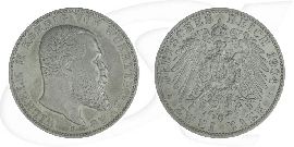 Deutschland Württemberg 2 Mark 1904 ss Wilhelm II.