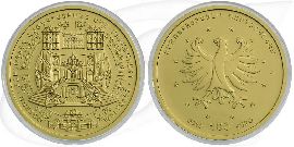BRD 100 Euro Gold Schlösser in Brühl 2018 A OVP Münze Vorderseite und Rückseite zusammen