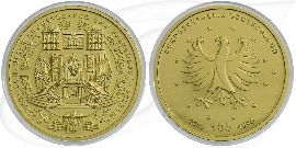 BRD 100 Euro Gold Schlösser in Brühl 2018 G OVP Münze Vorderseite und Rückseite zusammen