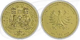 BRD 100 Euro Gold Schlösser in Brühl 2018 J OVP Münze Vorderseite und Rückseite zusammen