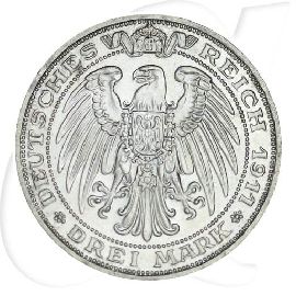 Deutschland 1911 Breslau Uni 3 Mark Münzen-Wertseite