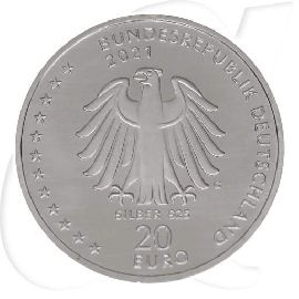 Deutschland 20 Euro Sebastian Kneipp 2021 Münzen-Wertseite