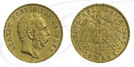 Deutschland Sachsen 20 Mark Gold 1895 E ss-vz Albert Münze Vorderseite und Rückseite zusammen