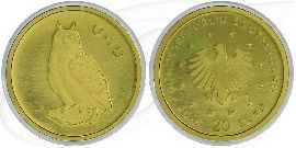BRD 20 Euro 2018 G st Gold Heimische Vögel - Uhu Münze Vorderseite und Rückseite zusammen
