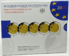 Deutschland 2019 2 Euro Berliner Mauer OVP