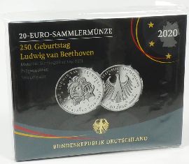 Deutschland 2020 20 Euro Beethoven OVP