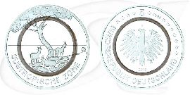 Deutschland 5 Euro 2018 F (Stuttgart) Subtropische Zone st/prägefrisch Münze Vorderseite und Rückseite zusammen